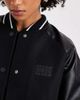 Tommy Jeans Tommy Jeans oversized flag logo varsity jacket in black - 3