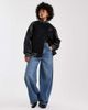 Tommy Jeans Tommy Jeans oversized flag logo varsity jacket in black - 4