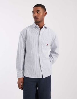 Tommy Jeans Tommy Jeans oversized oxford shirt in blue stripe