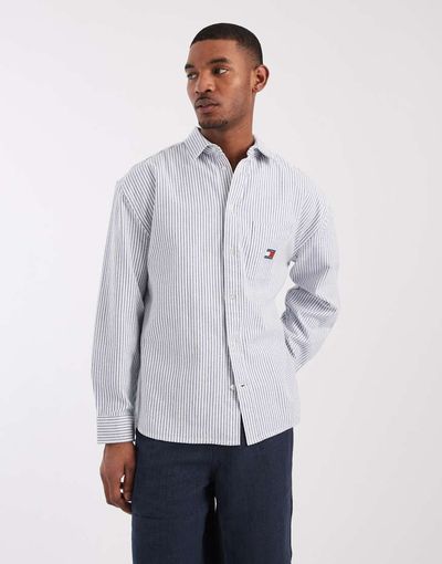 Tommy Jeans Tommy Jeans oversized oxford shirt in blue stripe