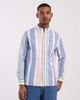 Tommy Jeans Tommy Jeans oxford shirt in blue/green stripes-White - 1