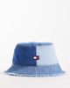 Tommy Jeans Tommy Jeans patchwork denim bucket hat with logo in blue - 1