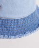 Tommy Jeans Tommy Jeans patchwork denim bucket hat with logo in blue - 3