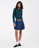 Tommy Jeans Tommy Jeans pleated denim mini skirt in mid wash blue - 2