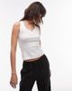 Tommy Jeans Tommy Jeans pointelle tank top in white - 1