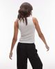 Tommy Jeans Tommy Jeans pointelle tank top in white - 4
