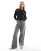 Tommy Jeans Tommy Jeans polo sweater in black with glitter details - 3