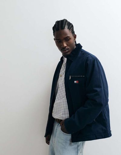 Tommy Jeans Tommy Jeans quilted cotton jacket in navy