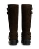 Tommy Jeans Tommy Jeans real brushed suede high boots in dark brown - 3