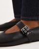 Tommy Jeans Tommy Jeans real leather ballerina flats with buckles in black - 3