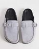 Tommy Jeans Tommy Jeans real suede mule flats in light blue - 1