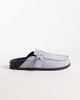 Tommy Jeans Tommy Jeans real suede mule flats in light blue - 3