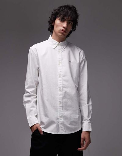 Tommy Jeans Tommy Jeans regular oxford shirt in white