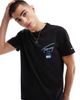 Tommy Jeans Tommy Jeans regular signature back print t-shirt in black and blue - 1