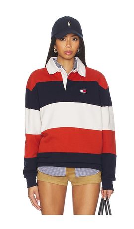 Tommy Jeans Tommy Jeans Relaxed Badge Stripe Rugby
