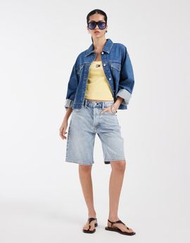 Tommy Jeans Tommy Jeans relaxed fit bermuda denim shorts in light wash blue