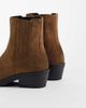 Tommy Jeans Tommy Jeans Sasha real suede cowboy boots in tan-Brown - 4