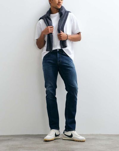 Tommy Jeans Tommy Jeans Scanton slim fit jeans in dark wash blue-Navy