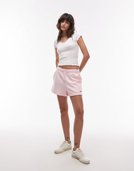 Tommy Jeans Tommy Jeans script logo jersey shorts in baby pink