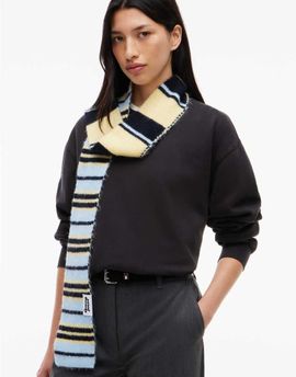 Tommy Jeans Tommy Jeans script logo scarf in yellow stripe