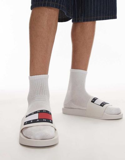 Tommy Jeans Tommy Jeans slides in white