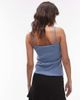Tommy Jeans Tommy Jeans strappy rib knit tank top in washed blue - 3