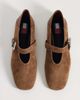 Tommy Jeans Tommy Jeans suede ballerina shoes in brown - 2