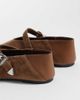 Tommy Jeans Tommy Jeans suede ballerina shoes in brown - 3
