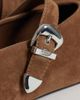 Tommy Jeans Tommy Jeans suede ballerina shoes in brown - 4
