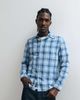 Tommy Jeans Tommy Jeans textured flannel shirt in blue check - 1