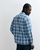 Tommy Jeans Tommy Jeans textured flannel shirt in blue check - 4