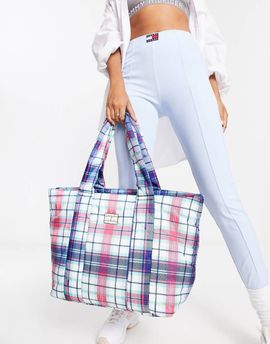 Tommy Jeans Tommy Jeans travel tote bag in tartan-Multi