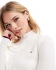 Tommy Jeans Tommy Jeans zip through sweater in off white - 2