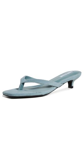Tony Bianco Tony Bianco Annie Heeled Thong Sandals Denim Suede