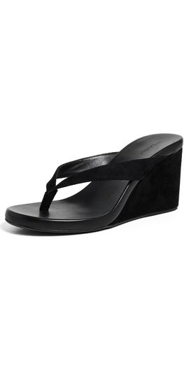 Tony Bianco Tony Bianco Avanti Wedge Sandals Black Suede