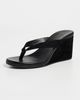 Tony Bianco Tony Bianco Avanti Wedge Sandals Black Suede - 2