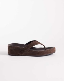 Tony Bianco Tony Bianco Blaire real suede flip flops in espresso-Brown