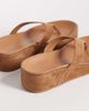 Tony Bianco Tony Bianco Blaire real suede flip flops in taupe-Brown - 4