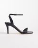 Tony Bianco Tony Bianco Bless heeled sandals in black leather - 1