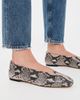 Tony Bianco Tony Bianco Brash Flats Ecru Snake - 3