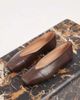 Tony Bianco Tony Bianco Brash square toe ballet flats in chocolate vintage leather-Brown - 1