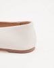 Tony Bianco Tony Bianco Brash square toe ballet flats in off white leather - 4