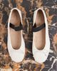 Tony Bianco Tony Bianco Caspian ballet flats in white leather - 1