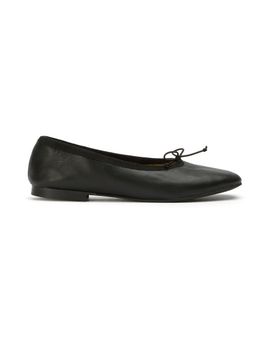 Tony Bianco Tony Bianco Chelsea round toe ballet flats in black leather