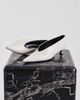 Tony Bianco Tony Bianco Cherry kitten heel pumps in white crinkle - 2