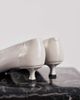 Tony Bianco Tony Bianco Cherry kitten heel pumps in white crinkle - 4