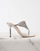 Tony Bianco Tony Bianco Demure embellished toe thong sandals in silver - 1