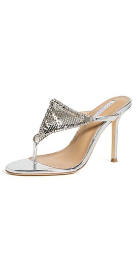 Tony Bianco Tony Bianco Demure Heels Silver Glomesh