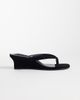 Tony Bianco Tony Bianco Edgy heeled wedge sandals in black suede - 1