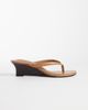 Tony Bianco Tony Bianco Edgy heeled wedge sandals in tan vintage-Brown - 1